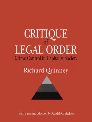 cover image of Critique of the Legal Order